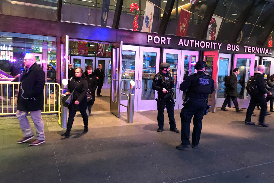 port authority NYC Explosion