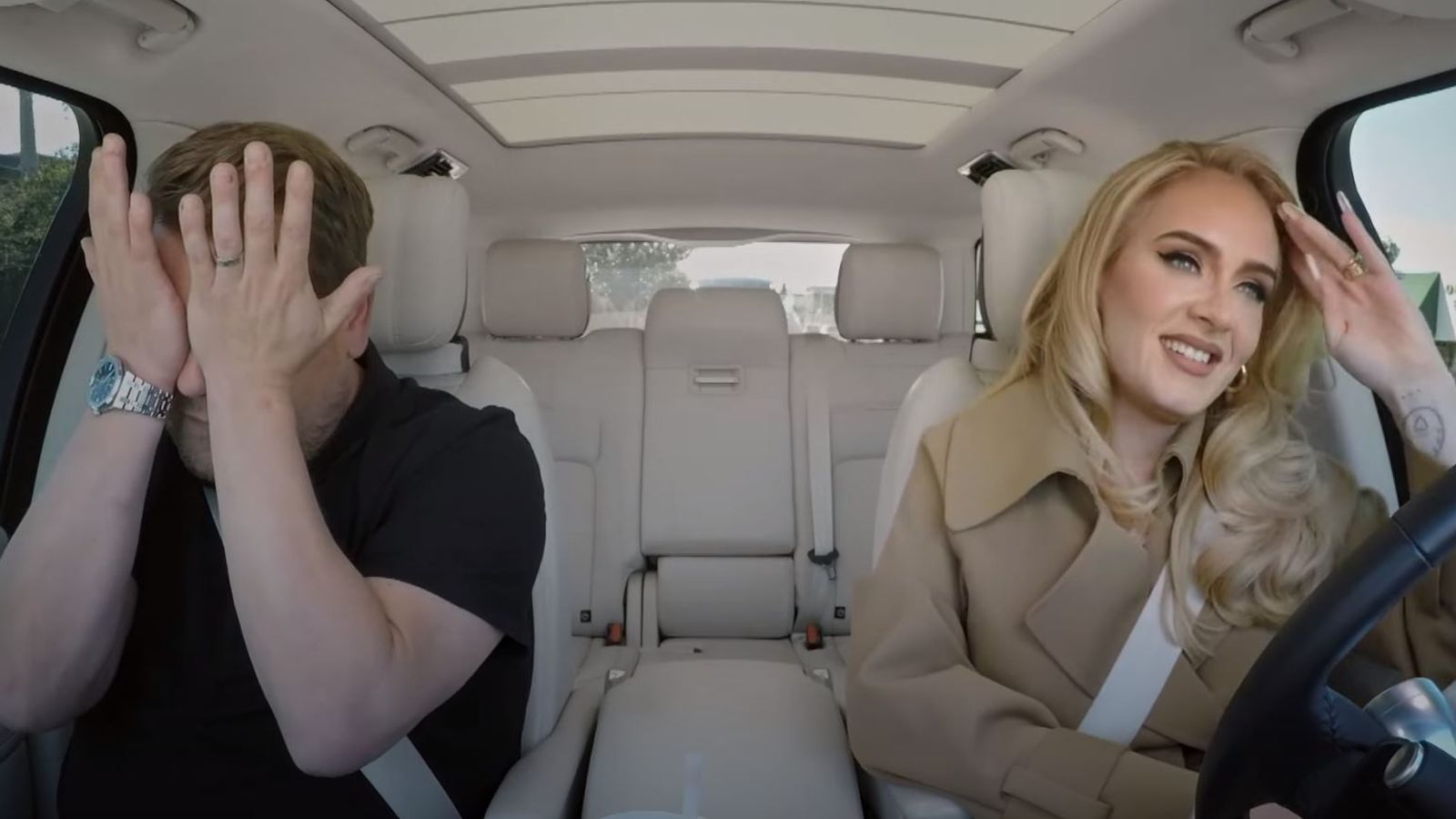 James Corden and Adele