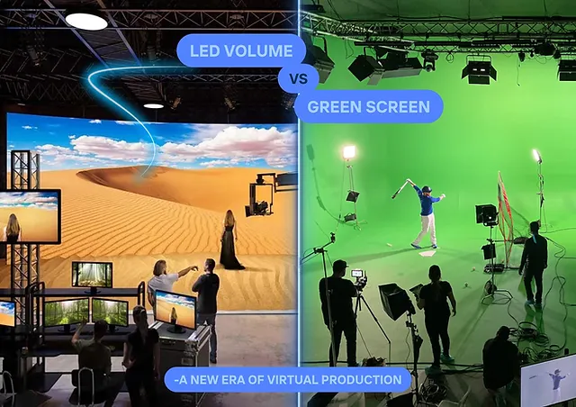 LED volume or Green Screen